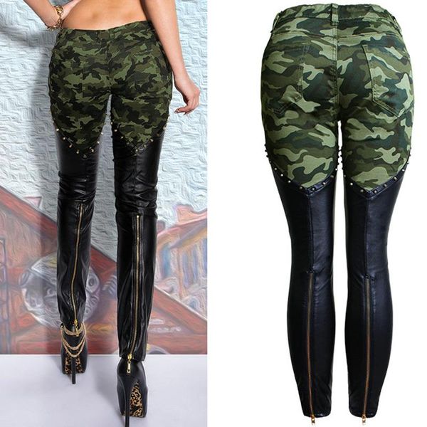 women's jeans biker pant pu leather army women motorcycle trouser spliced with zipper on knee boot fitness skinny low jean, Blue
women's jeans biker pant pu leather army women motorcycle trouser spliced with zipper on knee boot fitness skinny low jean, Blue