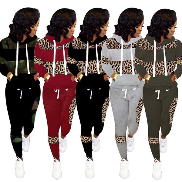 women designs leopard printed tracksuit winter sportswear drawstring hooded hoodies legging pants two piece outfits casual clothes e122105, White
women designs leopard printed tracksuit winter sportswear drawstring hooded hoodies legging pants two piece outfits casual clothes e122105, White