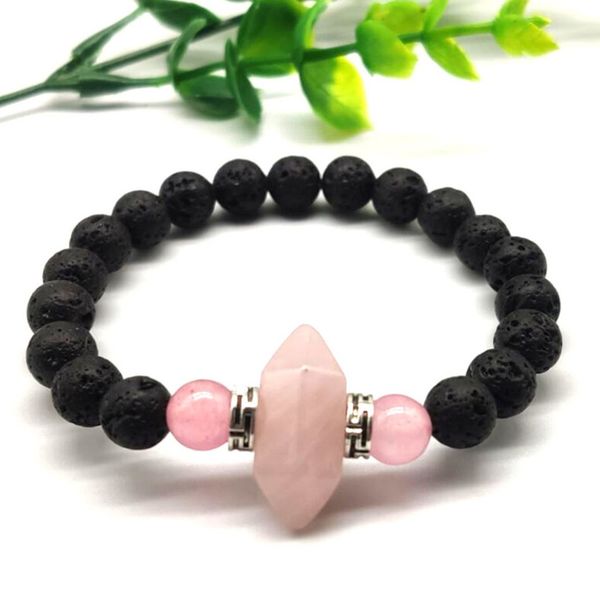 10 pcs silver plated small hexagon column rose quartz connect black lava stone stretchy bracelet fashion jewelr
10 pcs silver plated small hexagon column rose quartz connect black lava stone stretchy bracelet fashion jewelr