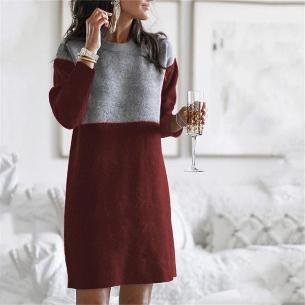 women autumn dress splicing long sleeve stripe patchwork o-neck mini fashion clothing loose casual winter muslim kg-723, Red
women autumn dress splicing long sleeve stripe patchwork o-neck mini fashion clothing loose casual winter muslim kg-723, Red