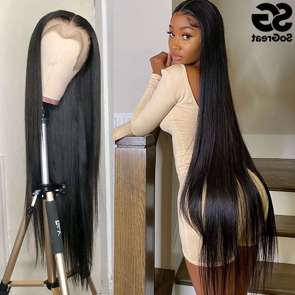 28 30 40 inch human wigs for black women pre plucked brazilian hair 13x4 frontal full hd straight lace front wig, Black;brown
28 30 40 inch human wigs for black women pre plucked brazilian hair 13x4 frontal full hd straight lace front wig, Black;brown