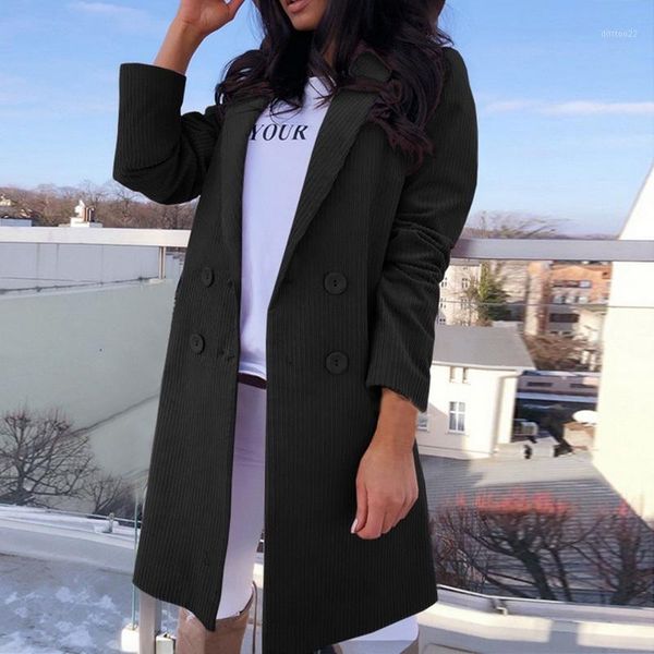 women's wool & blends women long blend coats autumn winter slim fit jackets 2021 ladies mujer fashion turn-down collar solid casaco fem, Black
women's wool & blends women long blend coats autumn winter slim fit jackets 2021 ladies mujer fashion turn-down collar solid casaco fem, Black