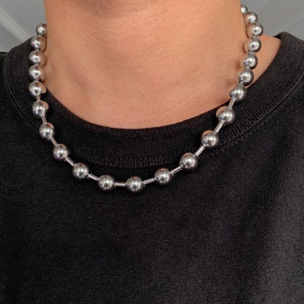 8mm/10mm/12mm punk cool stainless steel ball chain necklace choker jewelry for women or men 7inch-40inch, Silver
8mm/10mm/12mm punk cool stainless steel ball chain necklace choker jewelry for women or men 7inch-40inch, Silver