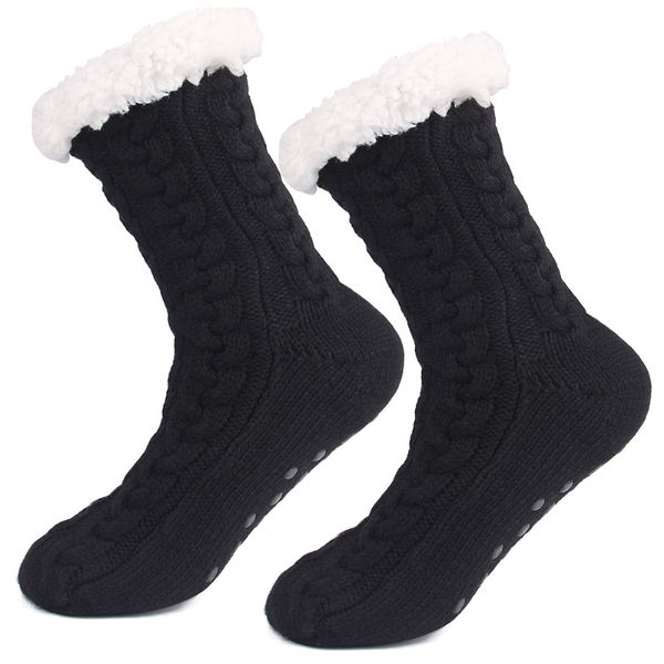 3d stripes winter long bulk slipper socks women antislipper warm fleece ankle lined non-slip chunky christmas cashmere, Black;white
3d stripes winter long bulk slipper socks women antislipper warm fleece ankle lined non-slip chunky christmas cashmere, Black;white