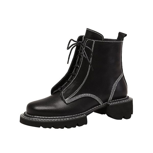 boots 2021 autumn winter women ankle genuine leather cross tied chunky heels pumps retro working office lady shoes woman, Black
boots 2021 autumn winter women ankle genuine leather cross tied chunky heels pumps retro working office lady shoes woman, Black