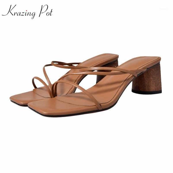 dress shoes krazing pot genuine leather wooden high heels streetwear peep toe hollywood movie star vintage design convenient sandals l521, Black
dress shoes krazing pot genuine leather wooden high heels streetwear peep toe hollywood movie star vintage design convenient sandals l521, Black