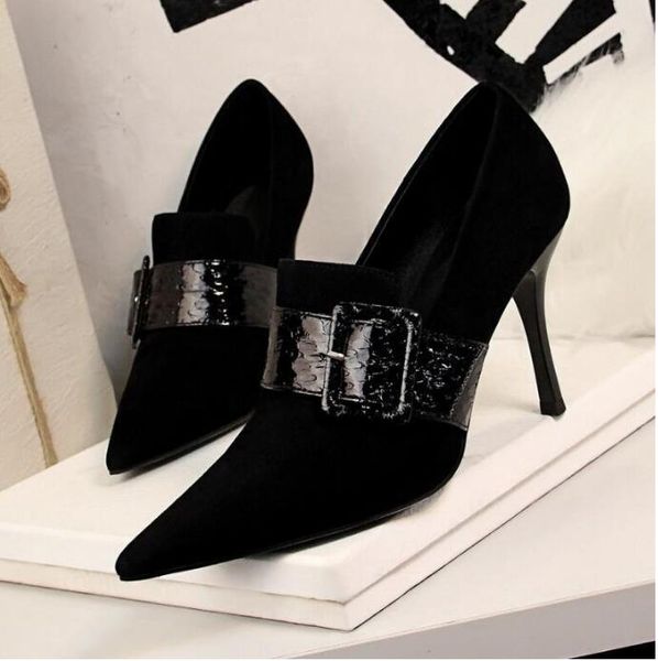 shoes woman high heels pumps 9.5cm tacones pointed toe stilettos talon femme ladies wedding shoes black heels big size
shoes woman high heels pumps 9.5cm tacones pointed toe stilettos talon femme ladies wedding shoes black heels big size