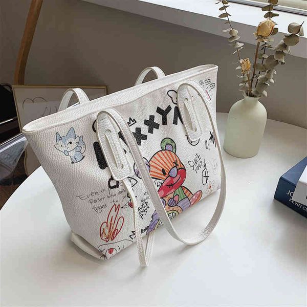 handbags bags meimu student shopping 2021 large capacity cute female cartoon graffiti portable one shoulder tote bag, Black;red
handbags bags meimu student shopping 2021 large capacity cute female cartoon graffiti portable one shoulder tote bag, Black;red