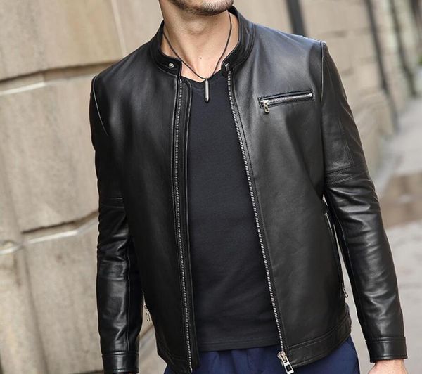 men's leather & faux l--4xl / winter leisure cultivate one's morality fashion sheepskin jacket, Black
men's leather & faux l--4xl / winter leisure cultivate one's morality fashion sheepskin jacket, Black