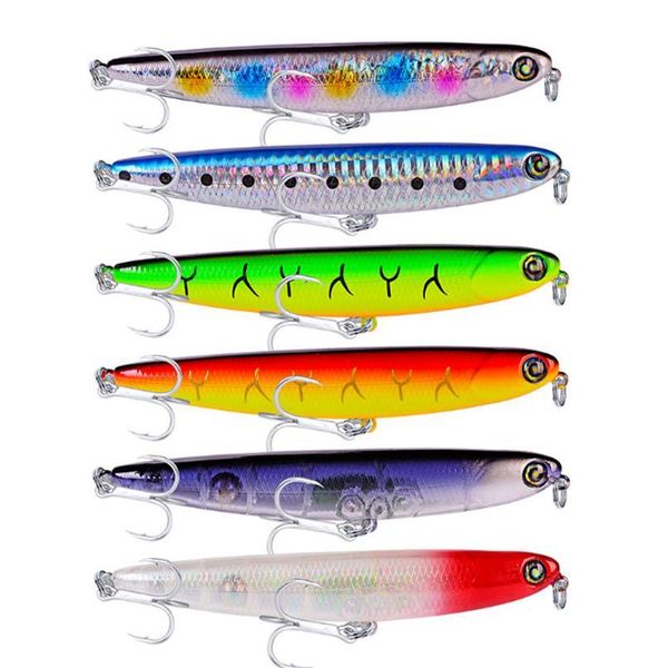 1pcs new fishing lure 115mm 14g floating pencil wobbler hard bait barbed hook fishing tackle bass pike peche isca ar qylsef
1pcs new fishing lure 115mm 14g floating pencil wobbler hard bait barbed hook fishing tackle bass pike peche isca ar qylsef