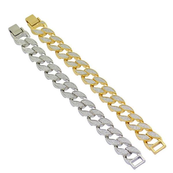 men's hip hop cuban chain link alloy bracelet ice out men's fashion charm gift bracelet wmtlve, Black
men's hip hop cuban chain link alloy bracelet ice out men's fashion charm gift bracelet wmtlve, Black