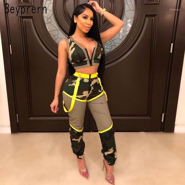 beyprern zipper front camouflage print xo camo pants set 2 pieces fashion buckle details womens tracksuits night clubwears1, White
beyprern zipper front camouflage print xo camo pants set 2 pieces fashion buckle details womens tracksuits night clubwears1, White