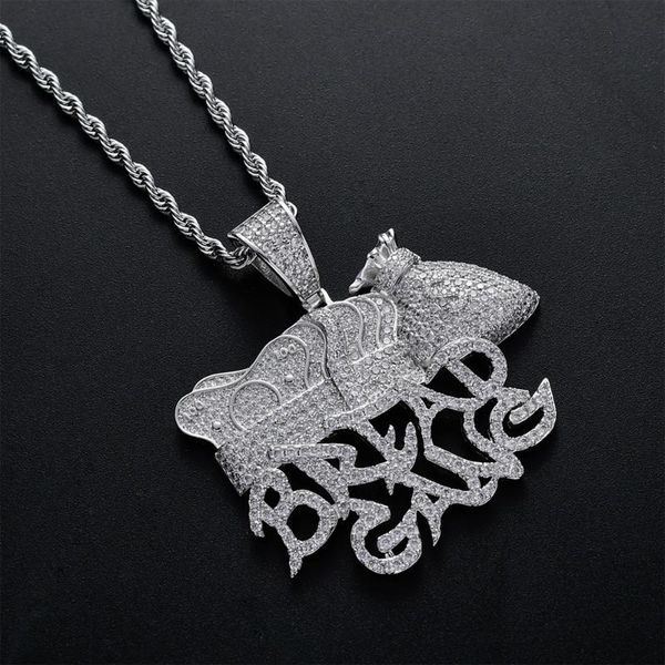 pendant necklaces hip hop jewelry gang money bag dollar chain arrival silver color iced out cubic zircon copper necklace mens gift
pendant necklaces hip hop jewelry gang money bag dollar chain arrival silver color iced out cubic zircon copper necklace mens gift