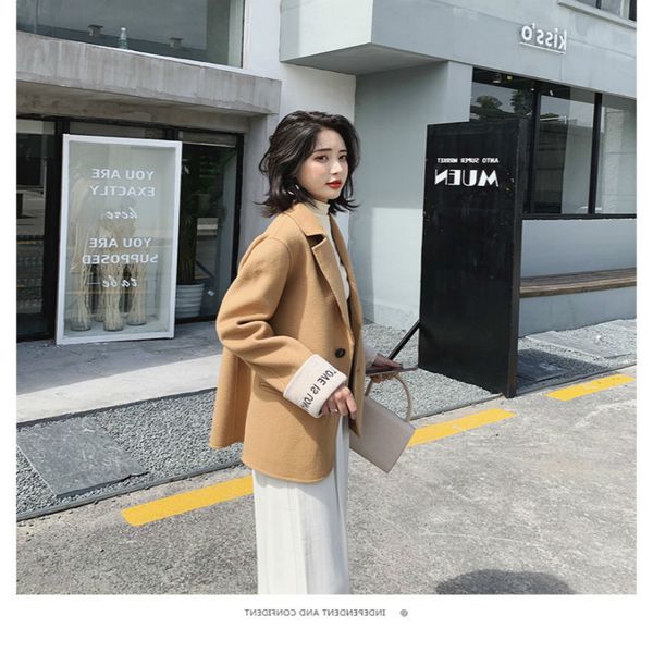 winter 90% female virgin wool women's clothing 2020 korean elegant cashmere ladies jacket with embroidery sxli, Black
winter 90% female virgin wool women's clothing 2020 korean elegant cashmere ladies jacket with embroidery sxli, Black
