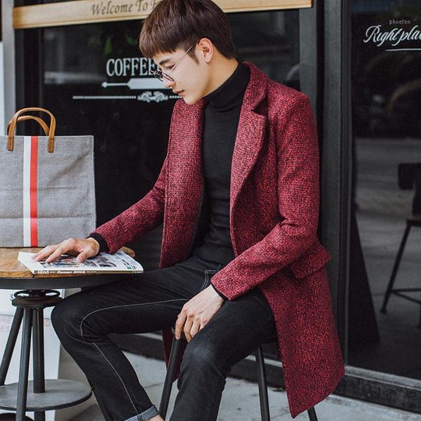 fashion slim long coat for men long sleeve turn down collar wool coat and jacket single breasted men clothes 20181, Black
fashion slim long coat for men long sleeve turn down collar wool coat and jacket single breasted men clothes 20181, Black