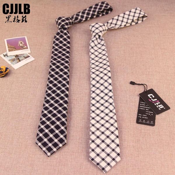 bow ties brand for men classic accessories slim plaid black white check skinny tie men's necktie cotton fashion neckties, Black;gray
bow ties brand for men classic accessories slim plaid black white check skinny tie men's necktie cotton fashion neckties, Black;gray