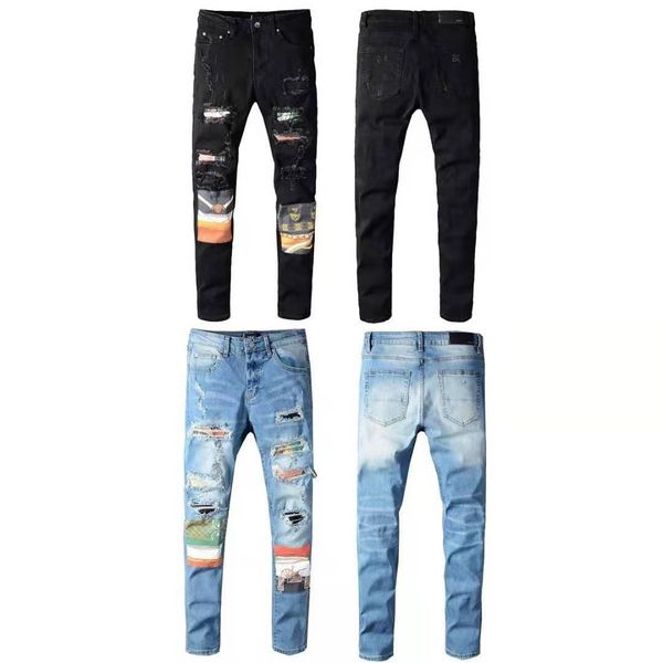 men jeans new fashion mens stylist black blue jeans skinny ripped destroyed stretch slim fit hop hop pants with holes for men
men jeans new fashion mens stylist black blue jeans skinny ripped destroyed stretch slim fit hop hop pants with holes for men