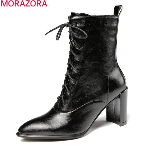 boots morazora 2021 plus size 33-43 ankle genuine leather thick heels pointed toe lace up winter women, Black
boots morazora 2021 plus size 33-43 ankle genuine leather thick heels pointed toe lace up winter women, Black