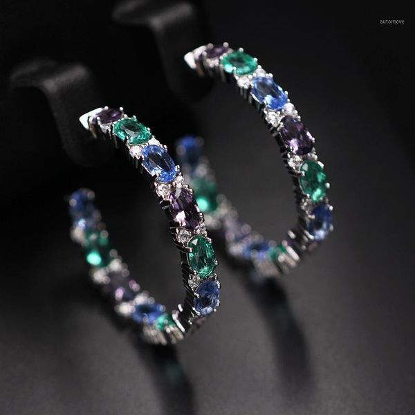 circle hoop earrings pave multi colorful cubic zirconia for women round shape clear crystal glass party earring fashion jewelry1, Golden
circle hoop earrings pave multi colorful cubic zirconia for women round shape clear crystal glass party earring fashion jewelry1, Golden