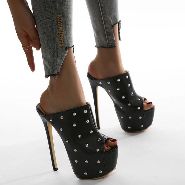17cmheel тапочки плюс размер 42 женские сандалии платформы обувь заклепок peep toe highight каблуки сандалии мода сандалиас де такон мухеер, Black
17cmheel тапочки плюс размер 42 женские сандалии платформы обувь заклепок peep toe highight каблуки сандалии мода сандалиас де такон мухеер, Black