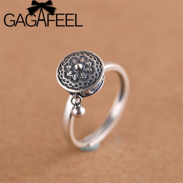 gagafeel retro thai silver ring women's six-word mantra open ring prayer wheel design jewelry s925 sterling silver rings 201006, Golden;silver
gagafeel retro thai silver ring women's six-word mantra open ring prayer wheel design jewelry s925 sterling silver rings 201006, Golden;silver