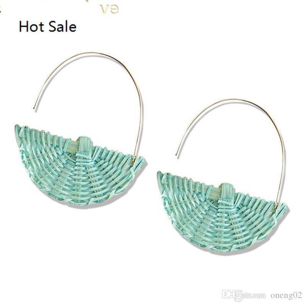 handmade rattan straw weave earrings semi-circle fan shaped straw dangle earring for women big hook drop earrings bohemian, Golden
handmade rattan straw weave earrings semi-circle fan shaped straw dangle earring for women big hook drop earrings bohemian, Golden