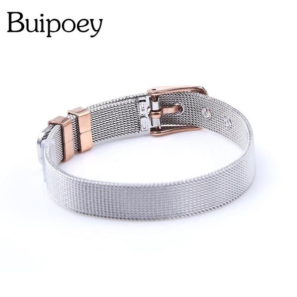 buipoey 10mm two-color stainless steel mesh belt bracelets fit original fine charm strap bangle jewelry accessories, Golden;silver
buipoey 10mm two-color stainless steel mesh belt bracelets fit original fine charm strap bangle jewelry accessories, Golden;silver
