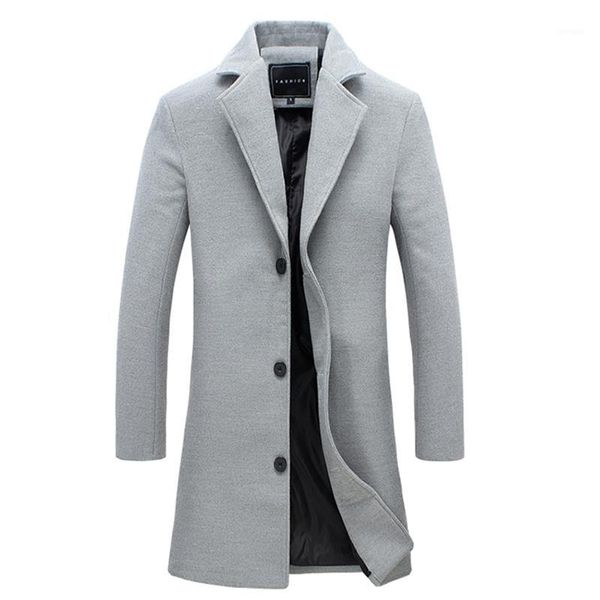 2019 autumn winter fashion pure color senior woollen overcoat/man windbreaker fine quality new pattern business men's coat1, Black
2019 autumn winter fashion pure color senior woollen overcoat/man windbreaker fine quality new pattern business men's coat1, Black