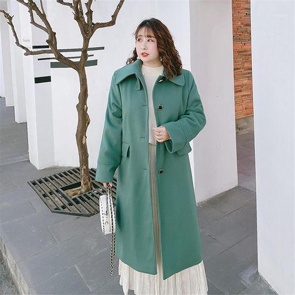 women's wool & blends 5xl plus size coat women autumn winter woolen single breasted long jacket ladies solid color casual outerwear 202, Black
women's wool & blends 5xl plus size coat women autumn winter woolen single breasted long jacket ladies solid color casual outerwear 202, Black