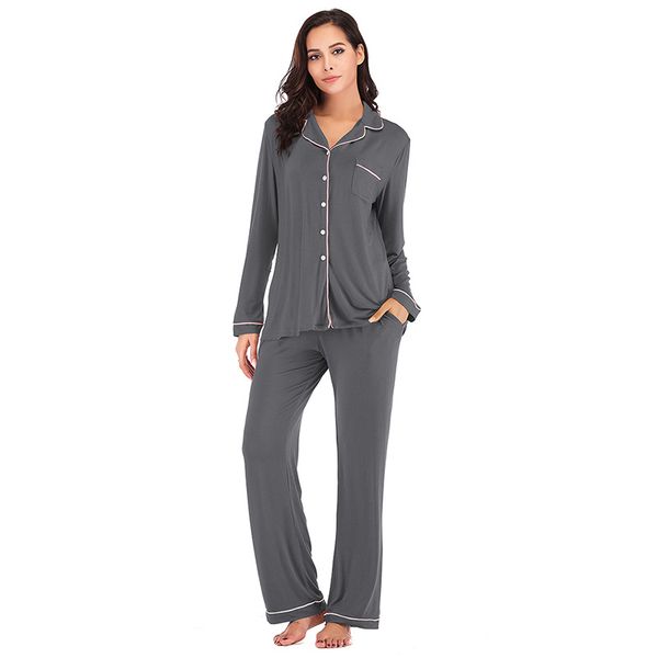 2020 new style home wear style women spring and winter new pajamas modal long sleeve suit home wear, Black;red
2020 new style home wear style women spring and winter new pajamas modal long sleeve suit home wear, Black;red