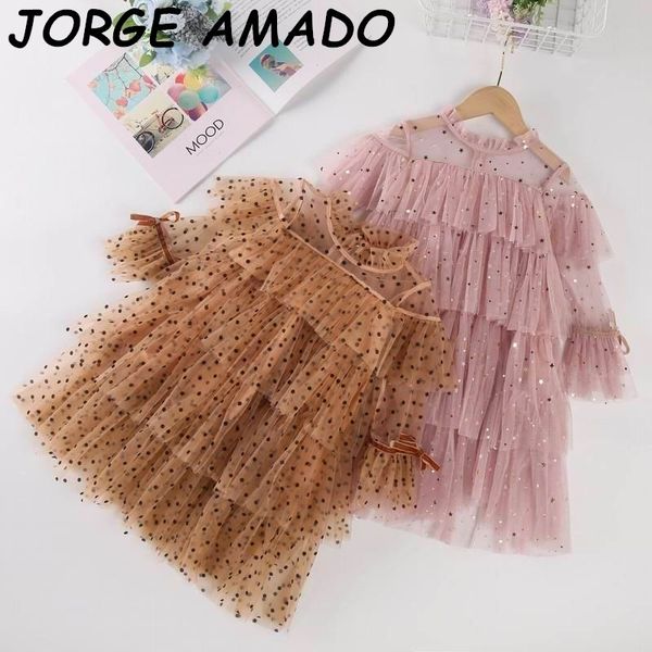 children summer dress girl stars glitter layered dress girl gauze long sleeve princess dress e202002, Red;yellow
children summer dress girl stars glitter layered dress girl gauze long sleeve princess dress e202002, Red;yellow