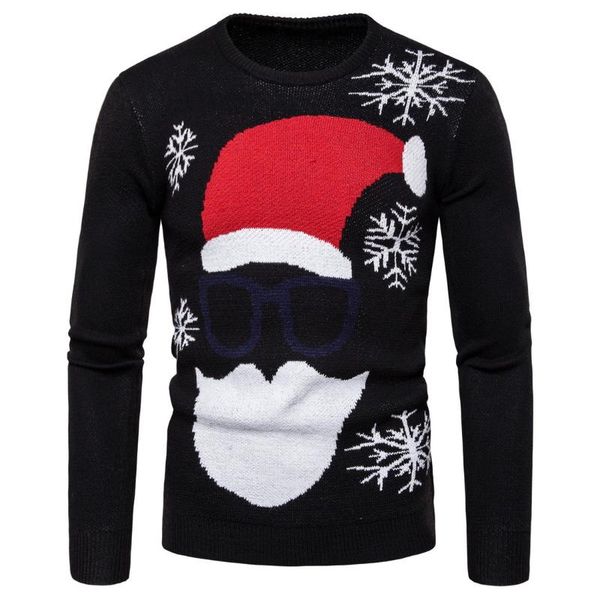 men's sweaters christmas sweater autumn winter fashion warm o-neck pullovers jumpers santa claus printed knitted male, White;black
men's sweaters christmas sweater autumn winter fashion warm o-neck pullovers jumpers santa claus printed knitted male, White;black