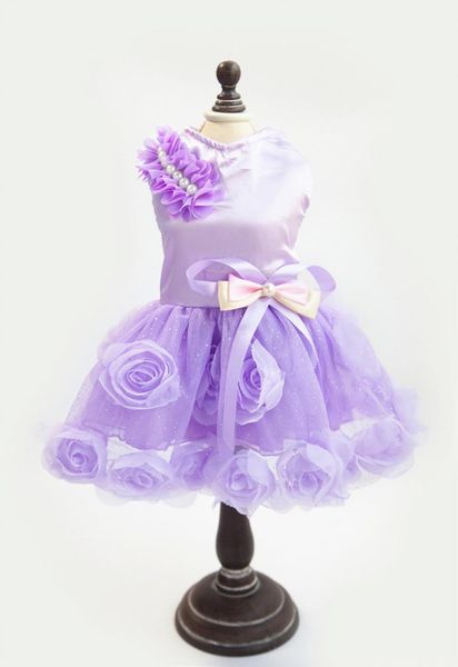 dog apparel luxury rose pet clothes summer princess wedding dress tutu skirt for small pink/purple
dog apparel luxury rose pet clothes summer princess wedding dress tutu skirt for small pink/purple
