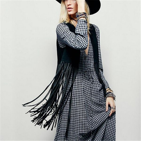 women's vests sleeveless tassel nice spring summer women casual pu v-neck long vintage solid vest jacket coat a558, Black;white
women's vests sleeveless tassel nice spring summer women casual pu v-neck long vintage solid vest jacket coat a558, Black;white
