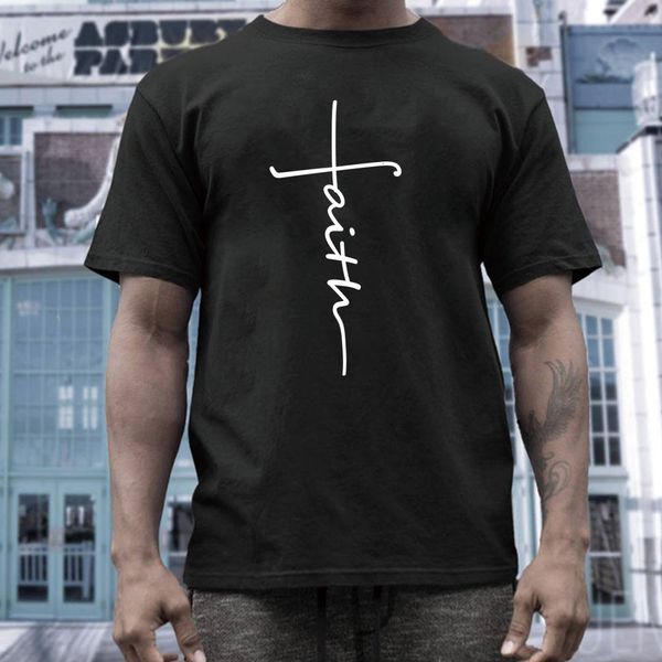 2020 winter new large menswear faith print round neck loose short sleeve t-shirt for men and women, White;black
2020 winter new large menswear faith print round neck loose short sleeve t-shirt for men and women, White;black