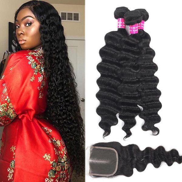9a brazilian virgin hair loose deep bundles with lace closure 100% unprocessed straight body loose wave deep curly water wave human hair, Black
9a brazilian virgin hair loose deep bundles with lace closure 100% unprocessed straight body loose wave deep curly water wave human hair, Black