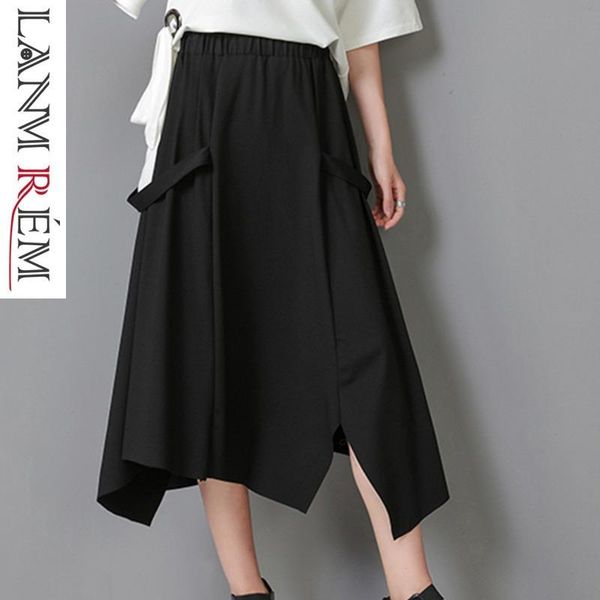 fashion new tide women spring irregular hem casual skirt elastic high waist female bottoms solid color ta292, Black
fashion new tide women spring irregular hem casual skirt elastic high waist female bottoms solid color ta292, Black