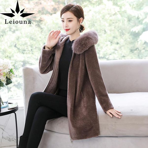 women's fur & faux leiouna slim v-neck sheep cashmere long coat 2021 winter granule women jacket haining composite coats, Black
women's fur & faux leiouna slim v-neck sheep cashmere long coat 2021 winter granule women jacket haining composite coats, Black
