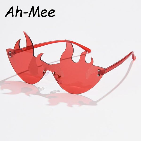 sunglasses rimless cat eye women's vintage red flamed sun glasses for men cateye christmas punk female eyeglasses oculos, White;black
sunglasses rimless cat eye women's vintage red flamed sun glasses for men cateye christmas punk female eyeglasses oculos, White;black