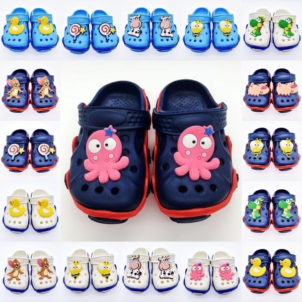 children boys garden clogs eva soft sandals with yellow duck/diansour/pig/bee/cow/ocs/mouse/lollipop charms y200520, Black
children boys garden clogs eva soft sandals with yellow duck/diansour/pig/bee/cow/ocs/mouse/lollipop charms y200520, Black