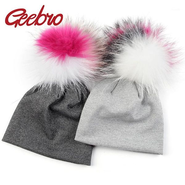geebro baby girls boys beanies infant newborn winter warm beanie hats skull caps with 15cm real fur pompom triple color1
geebro baby girls boys beanies infant newborn winter warm beanie hats skull caps with 15cm real fur pompom triple color1