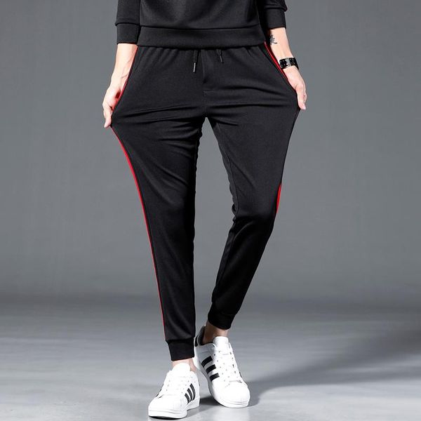 2020 pants stripe sports pants street men women drawstring casual fashio jogging bars trousers, Black
2020 pants stripe sports pants street men women drawstring casual fashio jogging bars trousers, Black