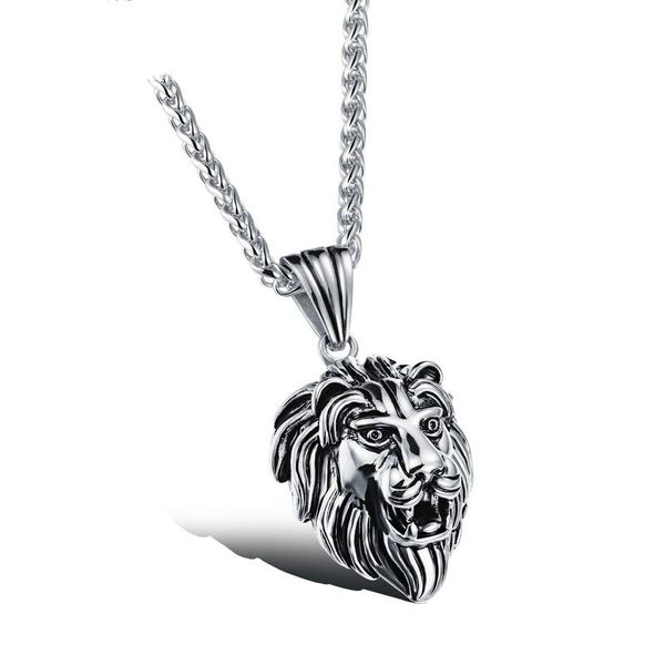 fashion hip hop jewelry crown lion head pendant iced out clear rhinestones curb cuban chain stainless steel necklace, Silver
fashion hip hop jewelry crown lion head pendant iced out clear rhinestones curb cuban chain stainless steel necklace, Silver