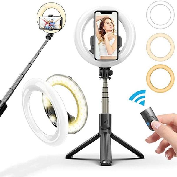 flash heads dimmable led selfie ring light with tripod stand phone holder bluetooth remote for live stream,makeup, youtube video
flash heads dimmable led selfie ring light with tripod stand phone holder bluetooth remote for live stream,makeup, youtube video