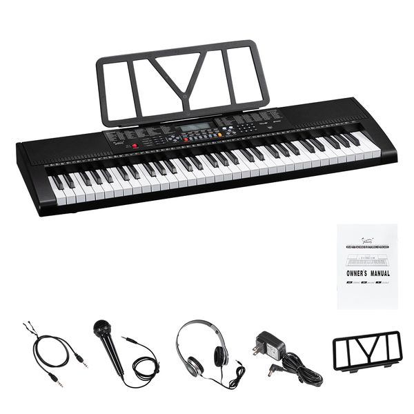 glarry gep-106 61 key portable piano with speakers headphone microphone music rest lcd screen usb 3 teaching modes for beginners black
glarry gep-106 61 key portable piano with speakers headphone microphone music rest lcd screen usb 3 teaching modes for beginners black