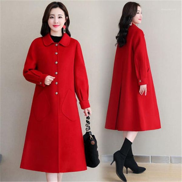 women's wool & blends women's woolen coat thicken warm women for winter loose female overcoats elegant ladies cape t8201, Black
women's wool & blends women's woolen coat thicken warm women for winter loose female overcoats elegant ladies cape t8201, Black