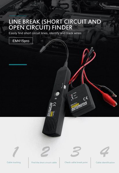 em415pro automotive cable wire tracker short & open circuit finder tester car vehicle repair detector tracer 6-42v dc1
em415pro automotive cable wire tracker short & open circuit finder tester car vehicle repair detector tracer 6-42v dc1