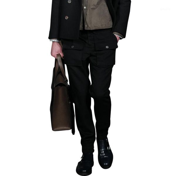 27-44 new 2018 men's clothing gd hair stylist catwalk fashion street business woollen casual pants plus size singer costumes1, Black
27-44 new 2018 men's clothing gd hair stylist catwalk fashion street business woollen casual pants plus size singer costumes1, Black