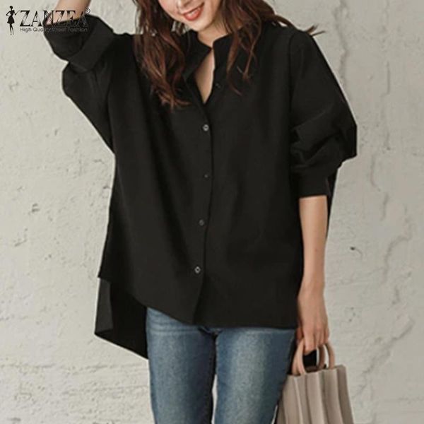 women's blouses & shirts oversize zanzea autumn office ladies blouse 2021 female solid side fork blusa casual long sleeve o-neck 5xl, White
women's blouses & shirts oversize zanzea autumn office ladies blouse 2021 female solid side fork blusa casual long sleeve o-neck 5xl, White