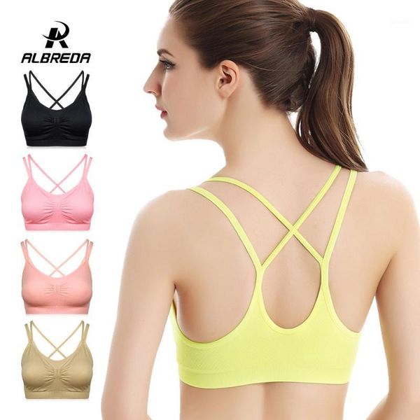 gym clothing albreda women's breathable fitness yoga sports bra for running quick drying cross straps underwear bras1, White;black
gym clothing albreda women's breathable fitness yoga sports bra for running quick drying cross straps underwear bras1, White;black